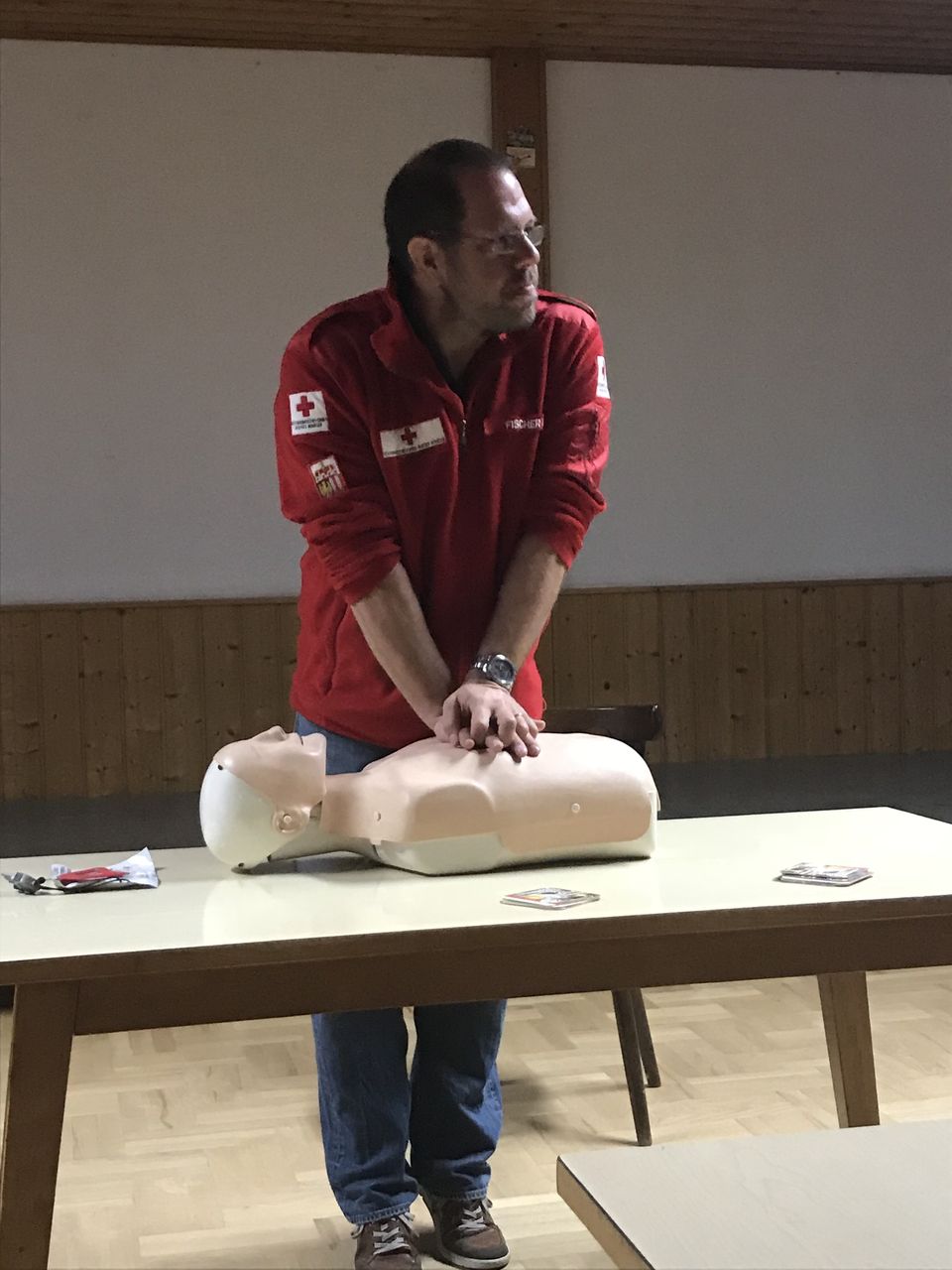 Defibrillator Schulung Untergeng Gemeinde Eidenberg