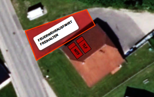 Kennzeichnung Parkflächen